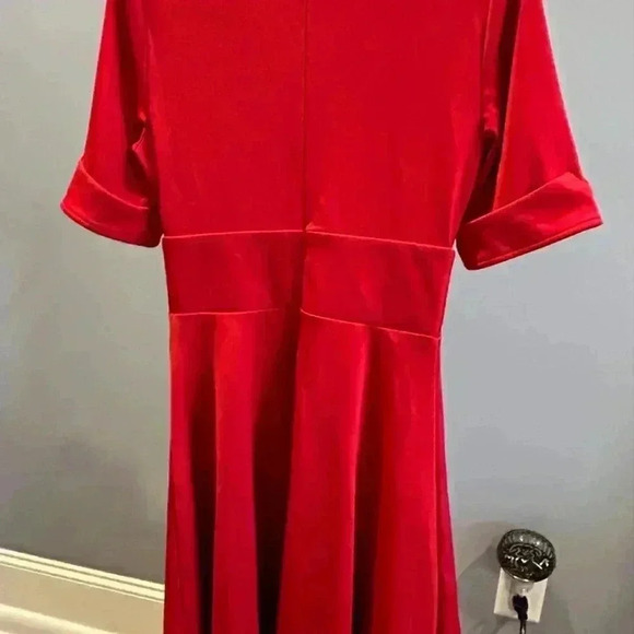 Red Retro Dress Size M/L - Picture 3 of 7